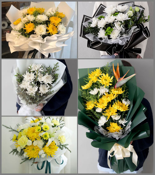广东梅州市平远县八尺镇角坑村白事花束代送